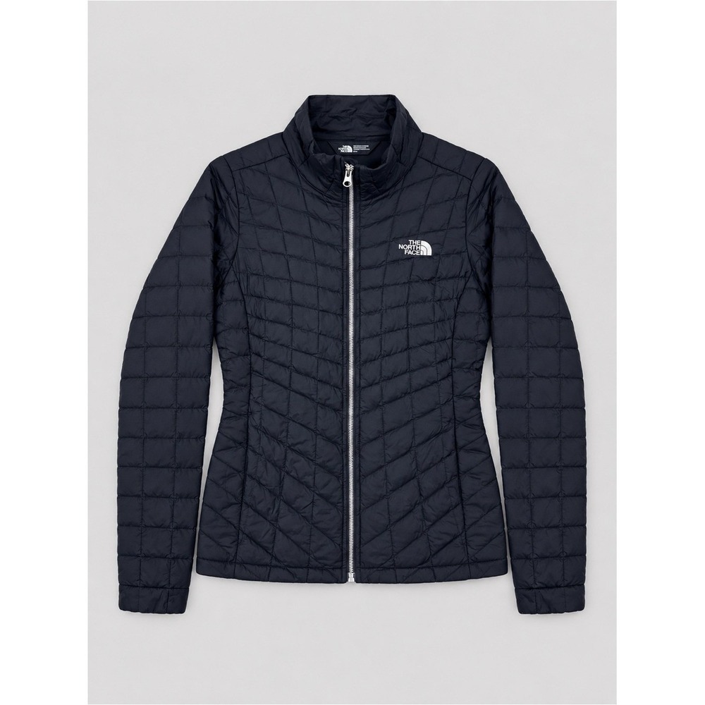 The North Face Thermoball Eco Puffer Coat Jacket Small Black Full Zip Outdoors